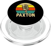 PAXTON - Microfono vintage anni '80 con nome, per uomini e bambini PopSockets PopGrip per MagSafe