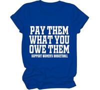 Pay Them What You Owe Them Shirt, Pay Them What You Owe Them T-shirt Donna Uomo, Blu reale, S