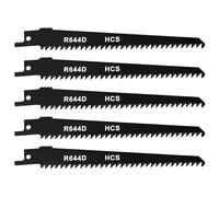 PAYA R644D - Lame per sega a sciabola, 5 pezzi, accessori E-cut in HCS per il taglio di legname, pannelli in legno MDF, compensato in plastica, appositamente per forature