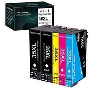 PayForLess 35XL Compatibile Cartucce d'inchiostro Sostituzione per Epson 35 35XL per Stampante Epson WorkForce Pro WF-4720DWF, WF-4725DWF WF-4730DTW, WF-4740DTWF (5 Pacco)