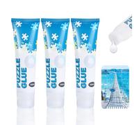 PAYFULLY Puzzle Colla, 3 pezzi di colla trasparente con applicatore, adatto per fissare e appendere puzzle, 300 ml