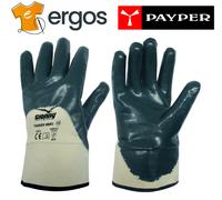 PAYPER 12 paia GUANTI TANKER NBR3 Dorso Aerato Interlock Spalmato Manichetta