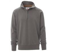 PAYPER AUSTIN Felpa da Uomo con Mezza Zip 100% Cotone Garzato Senza Cappuccio