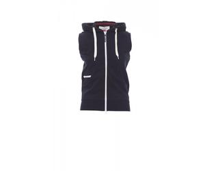 Payper BOXER+ LADY Felpa Donna Senza Maniche Smanicato Con Cappuccio Zip Intera