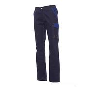 PAYPER Canyon Pantalone Unisex da Uomo Donna multistagione Lavoro con Tasche Laterali Chiusura Zip 100% Cotone Alta visibilità Taglie Forti Blu Navy Royal Smoke Nero (XS, Blu Navy/Blu Royal)