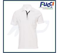 Payper CHIC Polo Uomo Cotone Manica Corta 3 Bottoni Clip con Taschino