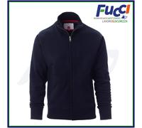 Payper CLASS+ Felpa Uomo Zip Intera Cotone Poliestere Garzata Lavoro Sport