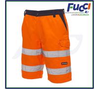 BERMUDA PANTALONE UOMO DA LAVORO MULTITASCHE ALTAVISIBILITA' PAYPER CRAFT