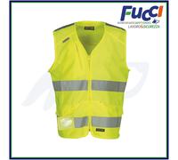 GILET DA LAVORO MULTITASCHE ALTA VISIBILITÀ SMANICATO UOMO PAYPER ARANCIONE