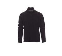 PAYPER Florence Polo da Uomo a Manica Lunga 100% Cotone Colletto Polsino a Costine Spacchetti Laterali Rinforzo Sagomato retrocollo Nero (3XL)