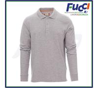 Payper FLORENCE Polo Uomo Manica Lunga Cotone 210g con 3 Bottoni Piquet