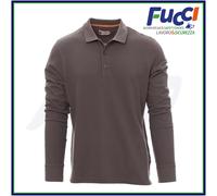 Payper FLORENCE Polo Uomo Manica Lunga Cotone 210g con 3 Bottoni Piquet