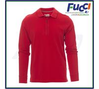 Payper FLORENCE Polo Uomo Manica Lunga Cotone 210g con 3 Bottoni Piquet