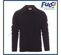 Payper FLORENCE Polo Uomo Manica Lunga Cotone 210g con 3 Bottoni Piquet