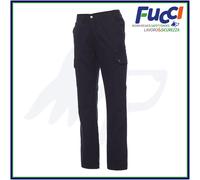 PAYPER Forest Polar Pantalone da Uomo Invernale 100% Cotone Chiusura Zip portametro Tasche Anteriori Laterali Posteriori (Blu Navy, 5XL)