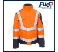 Payper FREEWAY Giubbotto Alta Visibilità Uomo Imbottito Bicolore con Cappuccio