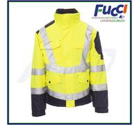 Payper FREEWAY Giubbotto Alta Visibilità Uomo Imbottito Bicolore con Cappuccio