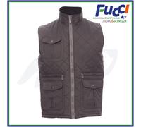 Payper GATE Gilet da Lavoro Uomo Trapuntato Imbottito Multitasche Smanicato