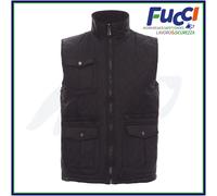 Payper GATE Gilet da Lavoro Uomo Trapuntato Imbottito Multitasche Smanicato