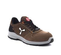 PAYPER Get Force Low Scarpe Antinfortunistica Uomo per Lavoro di Sicurezza S3 in Fiore bovino Traspiranti Resistenti abrasione Ammortizzatore Cioccolato (44)