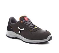 PAYPER Get Force Low Scarpe Antinfortunistica Uomo per Lavoro di Sicurezza S3 in Fiore bovino Traspiranti Resistenti abrasione Ammortizzatore Smoke S1002 (43,5)