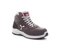 PAYPER - Get Force Mid LD S3-NBK Scarpe di Sicurezza S3 Stringata Alta Scarpa di Sicurezza antistatica Medium da Donna Colore: Smoke Taglia: 38