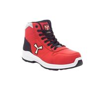 PAYPER - Get Force Mid LD S3-NBK Scarpe di Sicurezza S3 Stringata Alta Scarpa di Sicurezza antistatica Medium da Donna Colore: Rosso Taglia: 35