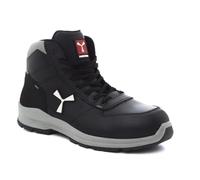 PAYPER Get Force Low Scarpe Antinfortunistica Uomo per Lavoro di Sicurezza S3 in Fiore bovino Traspiranti Resistenti abrasione Inserti Riflettenti Nero (40)