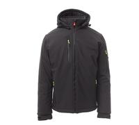 PAYPER Giacca softshell invernale Outddor Creek Pad, unisex, grigio antracite/nero, taglia M, Nero , M