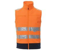 PAYPER Gilet TRAFFIC da Uomo ad Alta Visbilità Rifrangente Smanicato Soft-Shell