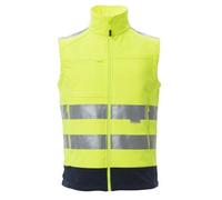 PAYPER Gilet TRAFFIC da Uomo ad Alta Visbilità Rifrangente Smanicato Soft-Shell