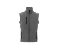 Payper Gilet Softshell Glasgow Uomo/Donna 2 strati 100% poliestere zip tasca al petto Steel Grey L