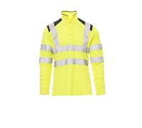 Payper GUARD+ WINTER Polo Alta Visibilità Manica Lunga con Bande Riflettenti