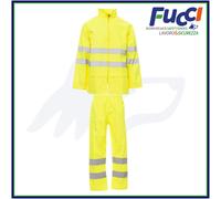 Payper HI-VI RAINSET Completo Antipioggia Giacca+Pantaloni Alta Visibilità