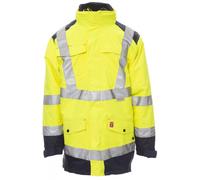 PAYPER HISAFE Parka 4 in 1 Giubbotto Uomo Alta Visibilità Antivento Cappuccio