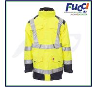Payper HISAFE Parka 4in1 Uomo Alta Visibilità con Giubbotto Interno e Cappuccio