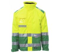 PAYPER HISPEED Giubbotto Uomo Alta Visibilità da Lavoro Parka Impermeabile Badge