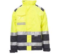 PAYPER HISPEED Giubbotto Uomo Alta Visibilità da Lavoro Parka Impermeabile Badge