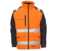 PAYPER HIWAY Giubbotto Uomo Alta Visibilità da Lavoro Giacca Maniche Staccabili