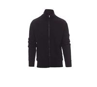 PAYPER Houston Felpa da Lavoro Uomo Misto Cotone Manica Lunga Chiusura Zip Intera Manica a Giro Polsini Vita in Costina Grigio Smoke (3XL)
