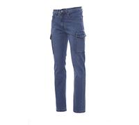 Payper HUMMER Pantalone Jeans Uomo Denim Stretch Multitasche Effetto Consumato