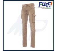 Payper HUMMER Pantalone Jeans Uomo Denim Stretch Multitasche Effetto Consumato