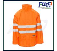 Payper HURRICANE-JACKET Giacca Antipioggia Impermeabile Alta Visibilità Bande 3M