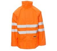 Payper HURRICANE-JACKET Giacca impermeabile Alta Visibilità Antipioggia Bande 3M