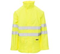 Payper HURRICANE-JACKET Giacca impermeabile Alta Visibilità Antipioggia Bande 3M