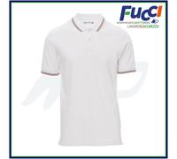 Payper ITALIA Polo Unisex Manica Corta 100% Cotone Piquet con Profilo Tricolore