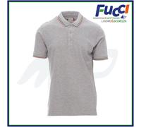 Payper Polo Unisex Italia 100% Cotone Piquet Manica Corta Profilo Tricolore