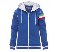Payper KANSAS Felpa da Donna 100% Poliestere Sfiancata con Tricolore Cappuccio