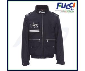 Payper LANCER Giubbotto 2in1 Uomo Maniche Staccabili con Cappuccio Bande Reflex