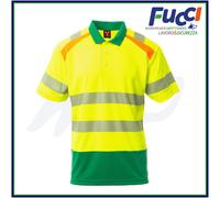 Payper LANE Polo Maglia Alta Visibilità Manica Corta Rifrangente Tshirt Colletto